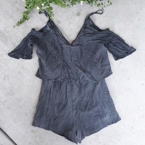 NEW!See you Monday gray romper